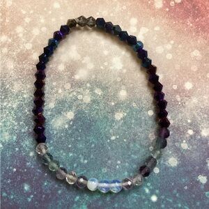 Elegant Dark Opalite Beaded Bracelet